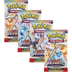 4x 💎 Prismatic Evolutions 💎 Booster Packs - Pokemon Cards - Factory Sealed
